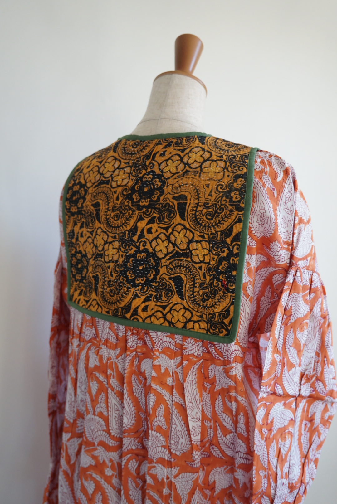 orange green kantha dress #2512006 - 画像 (16)