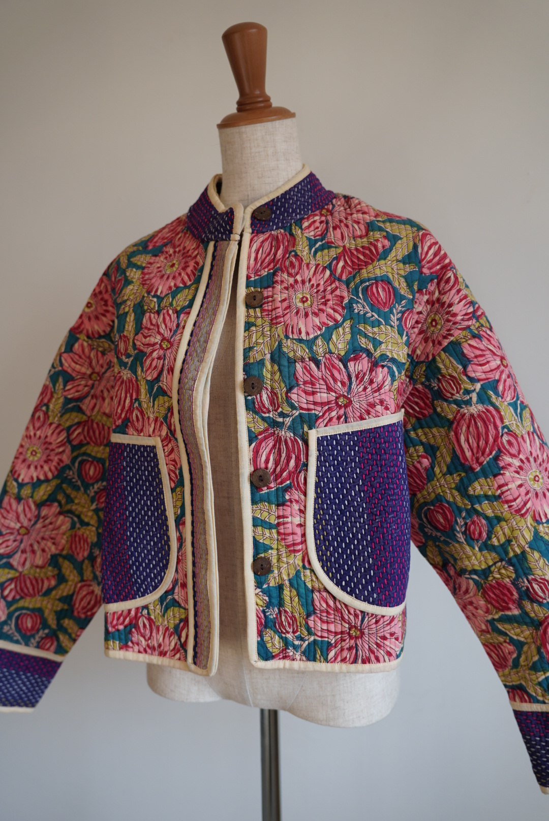 green kantha jacket - 画像 (13)