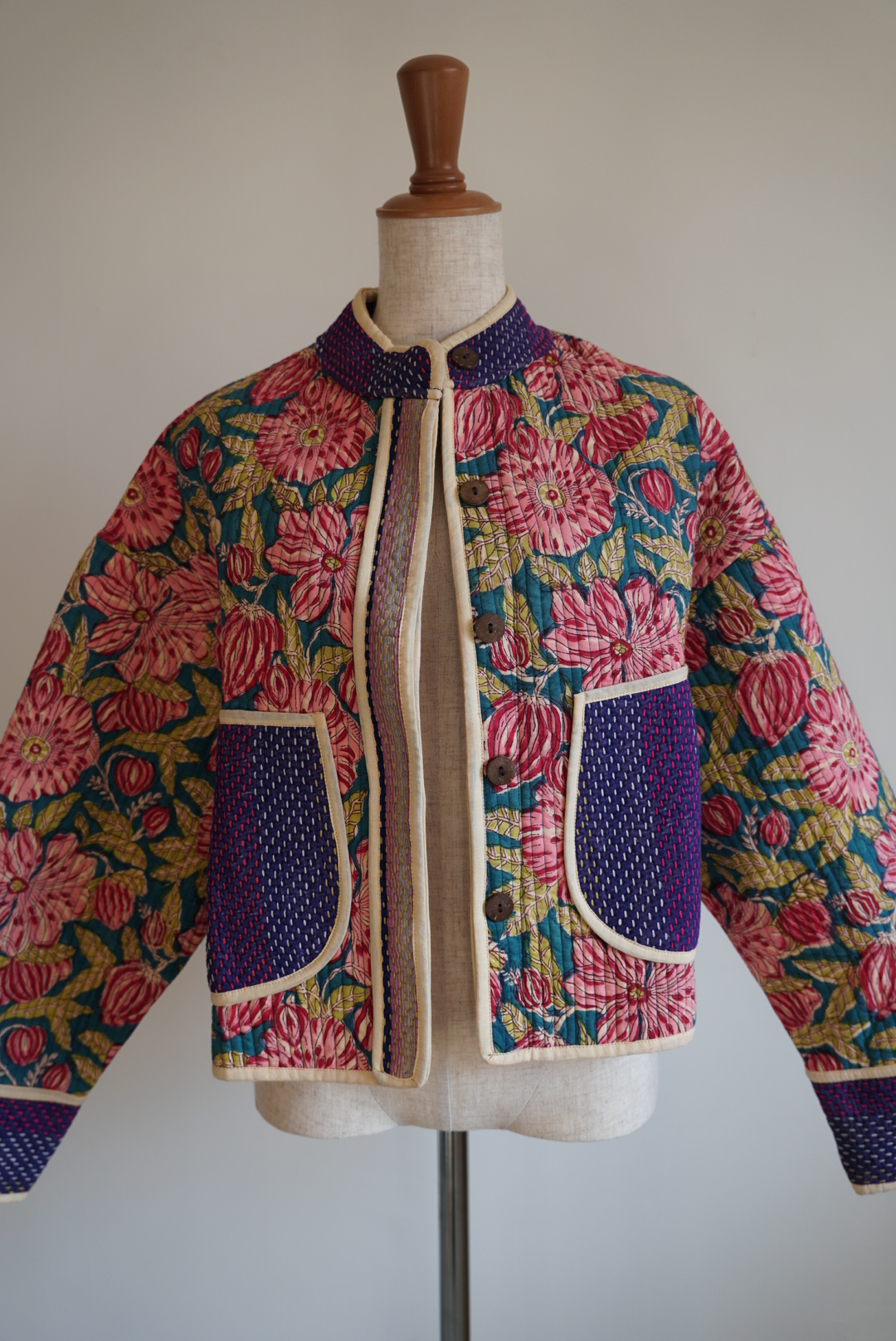 green kantha jacket - 画像 (14)