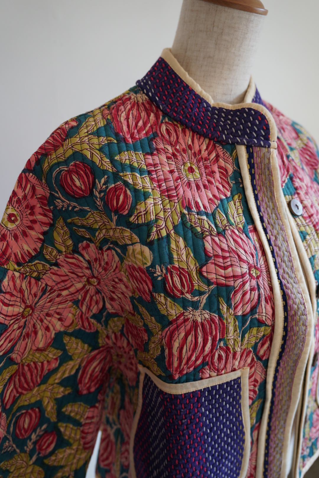 green kantha jacket - 画像 (15)