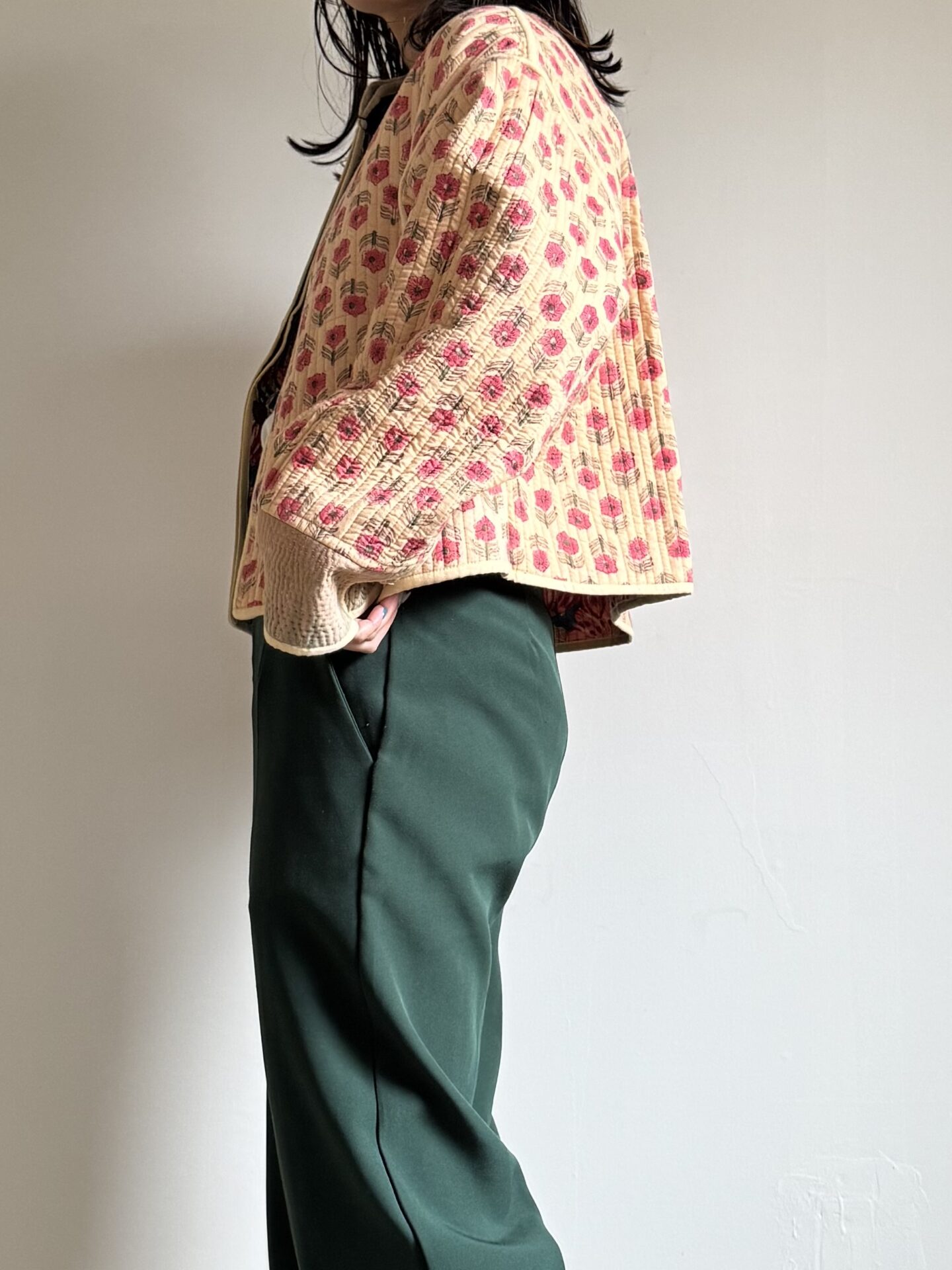 green kantha jacket - 画像 (8)
