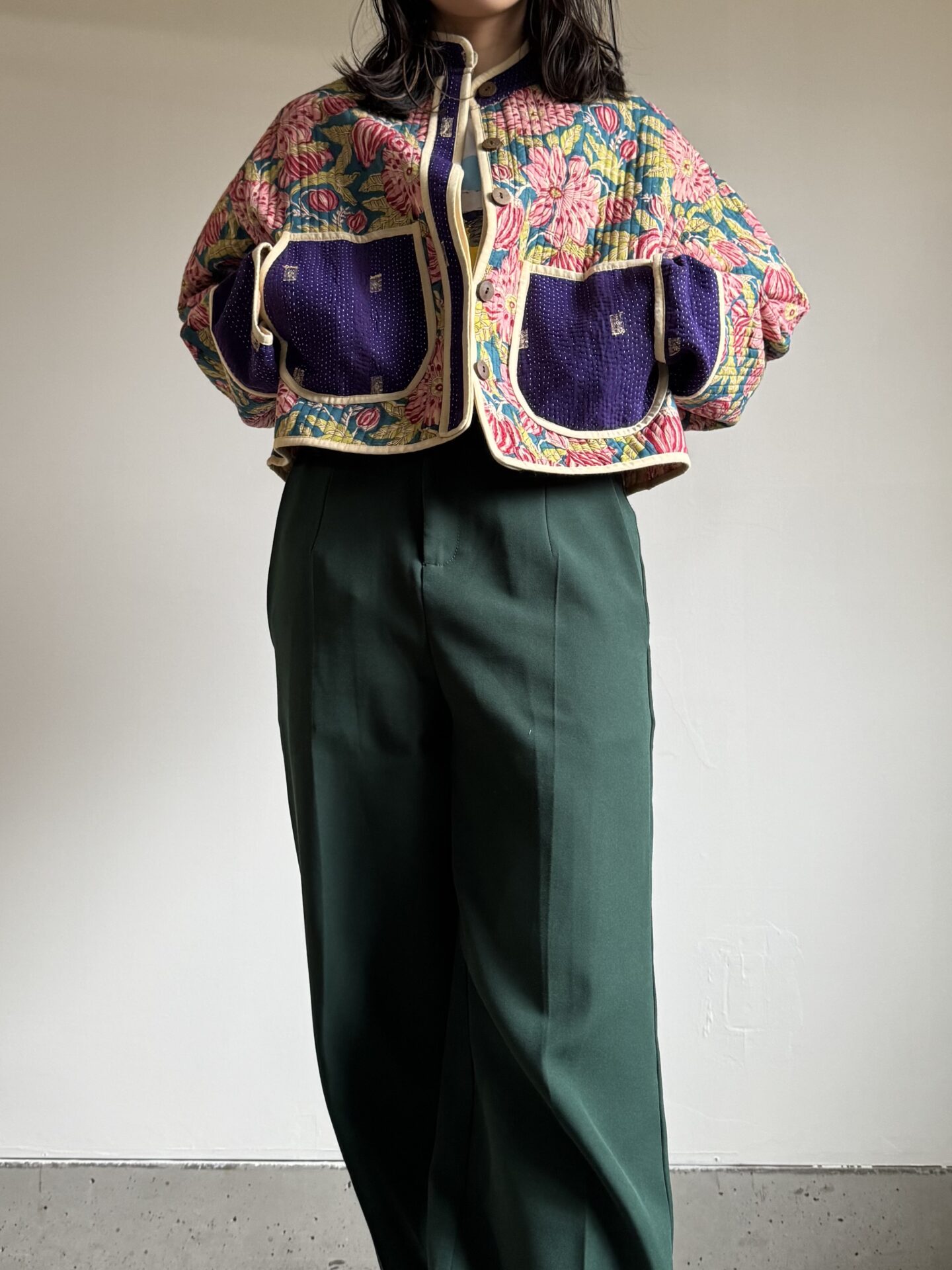green kantha jacket - 画像 (3)