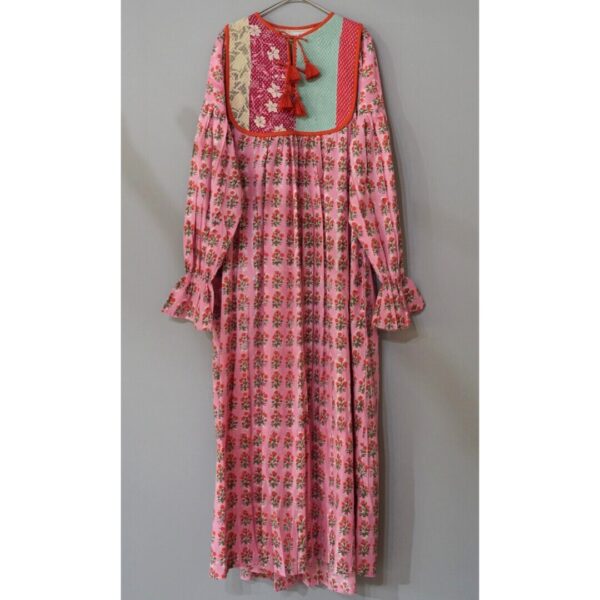 pink kantha dress #2505006