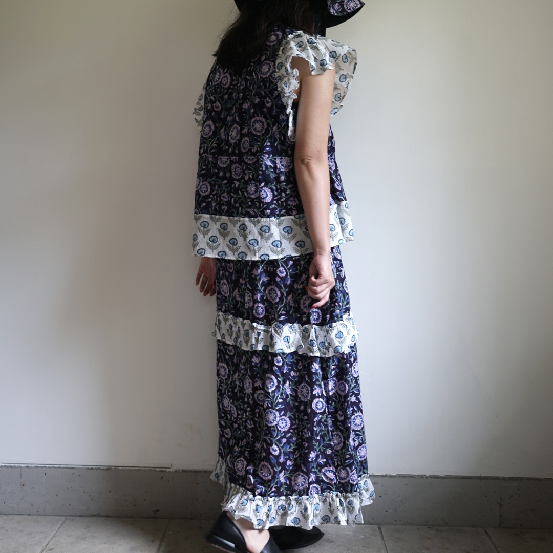 TOPICA black×white -summer blouse&skirt