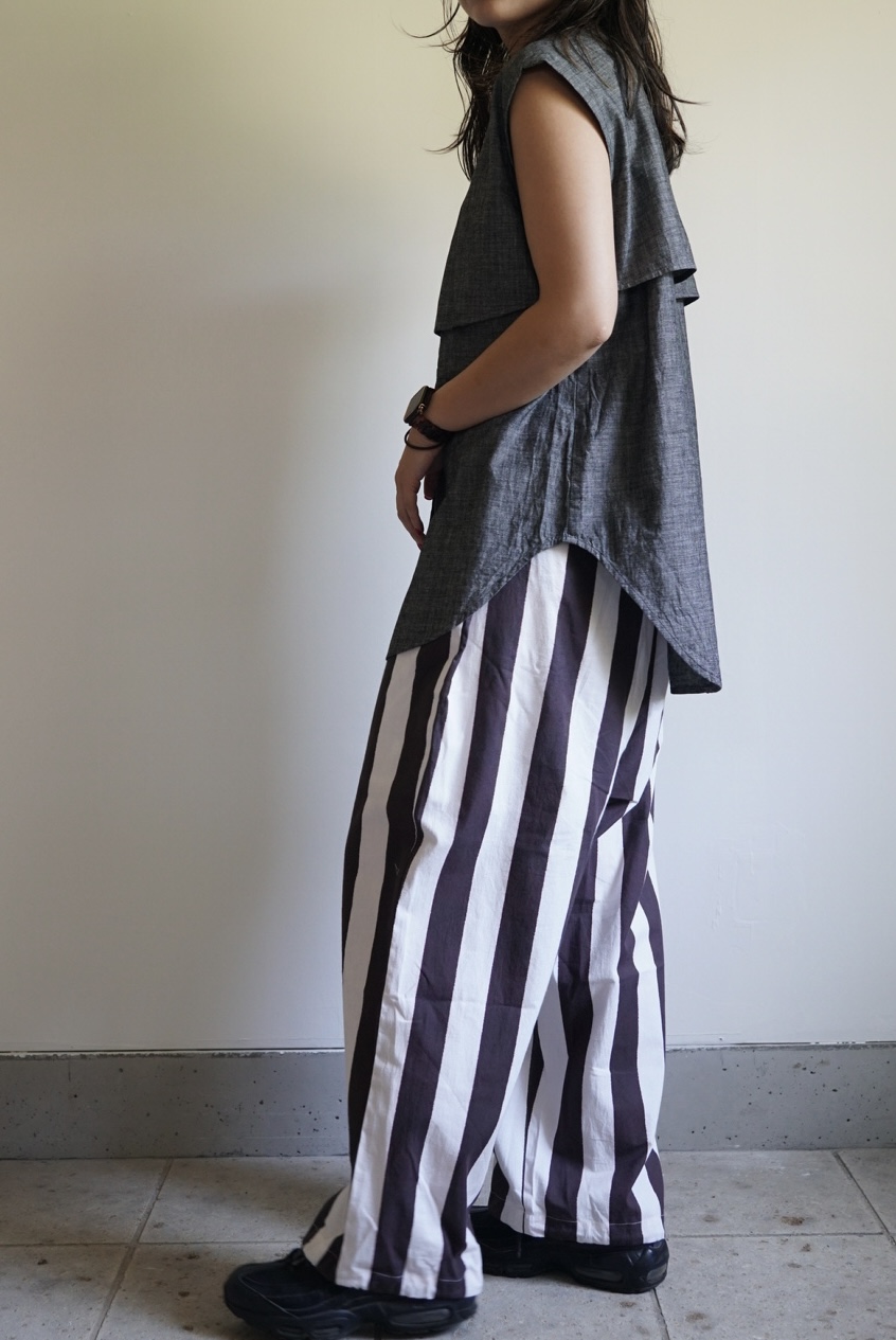 black × white stripe pants - 画像 (17)