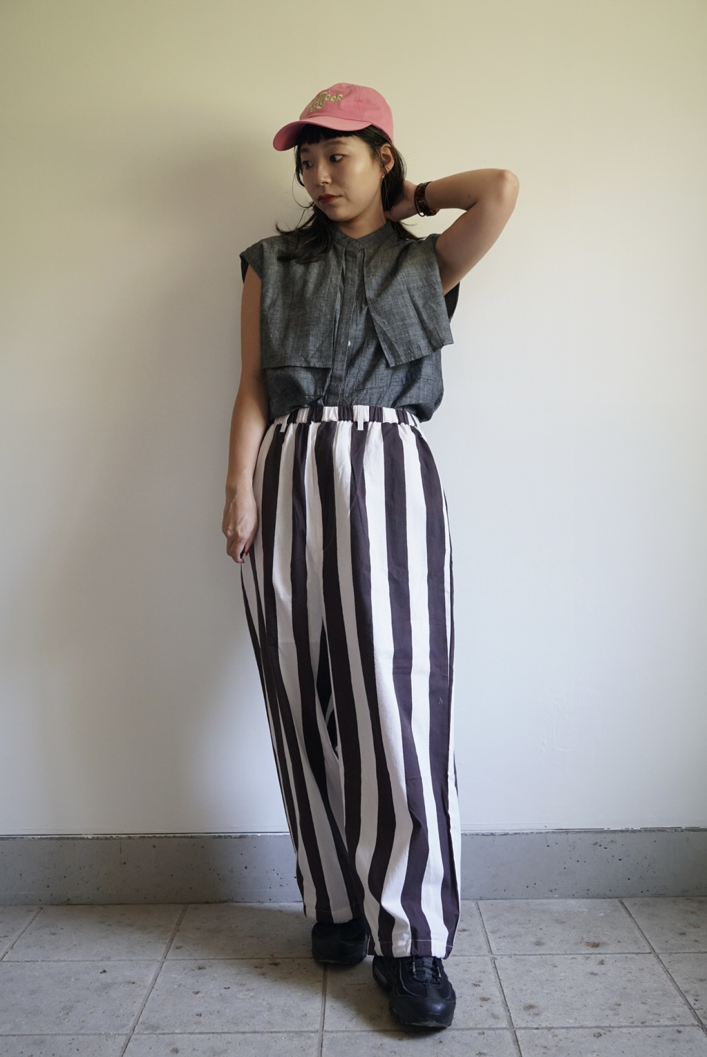 black × white stripe pants - 画像 (18)