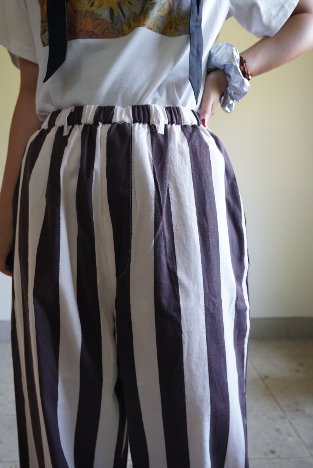 black × white stripe pants - 画像 (12)