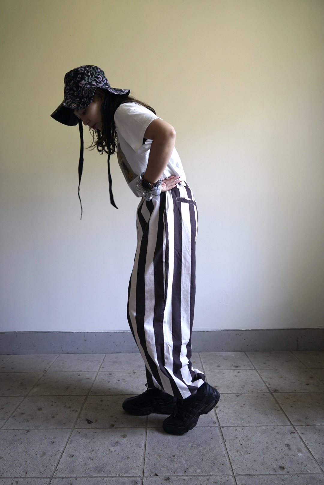 black × white stripe pants - 画像 (19)