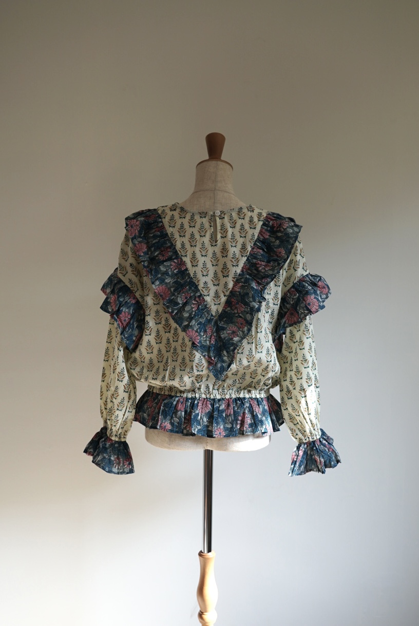 lemon×blue kantha blouse - 画像 (12)