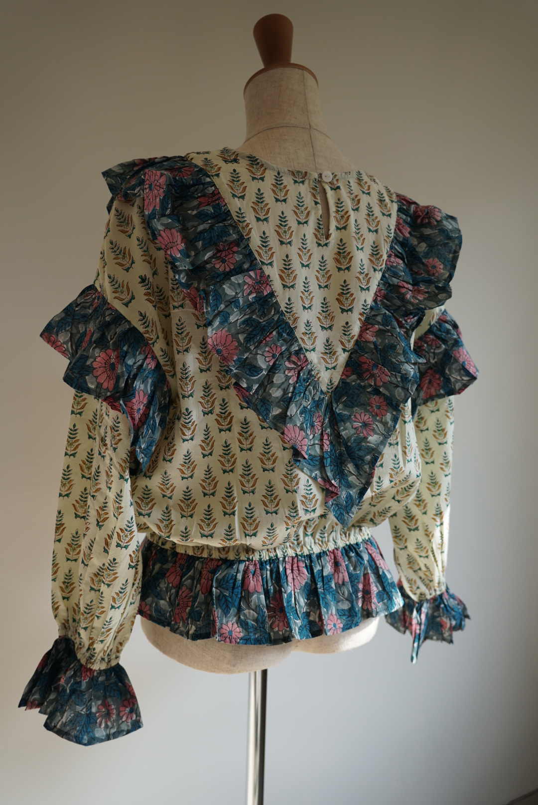 lemon×blue kantha blouse - 画像 (11)