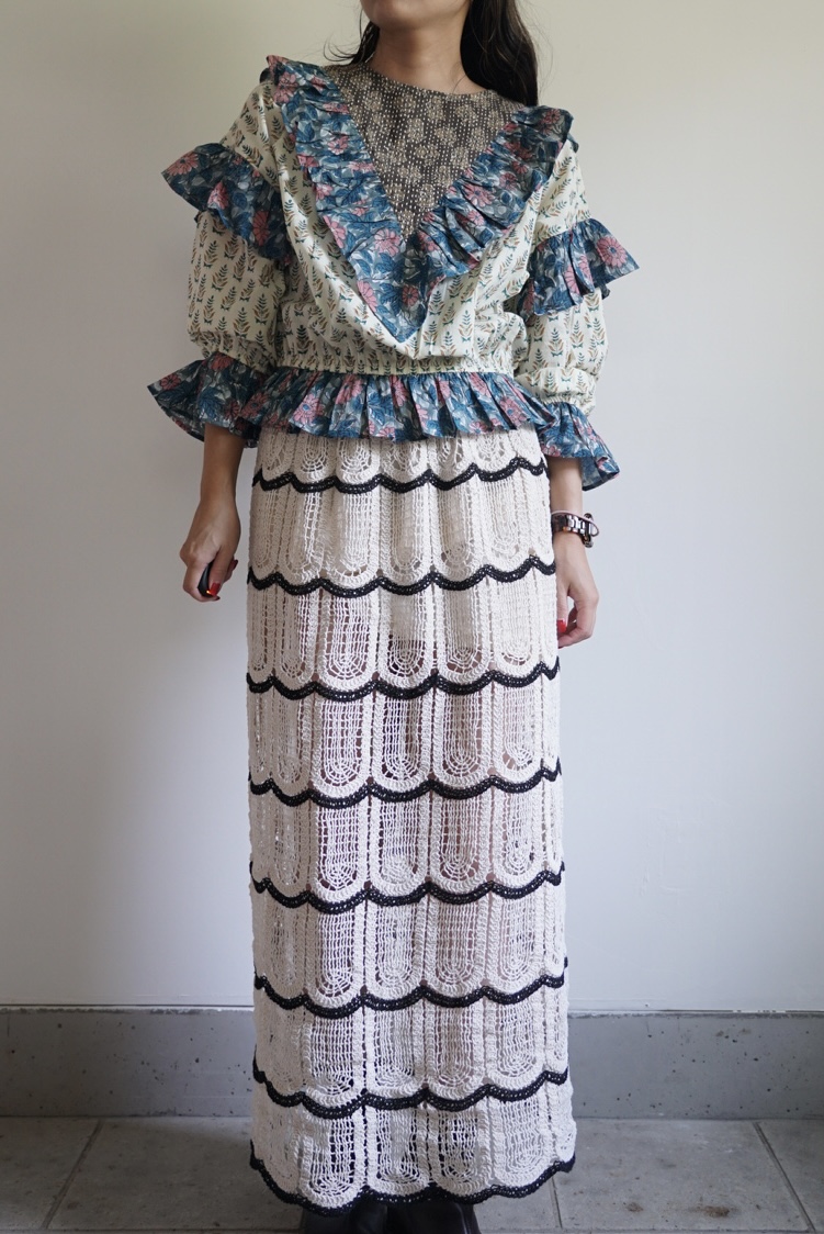 lemon×blue kantha blouse - 画像 (2)