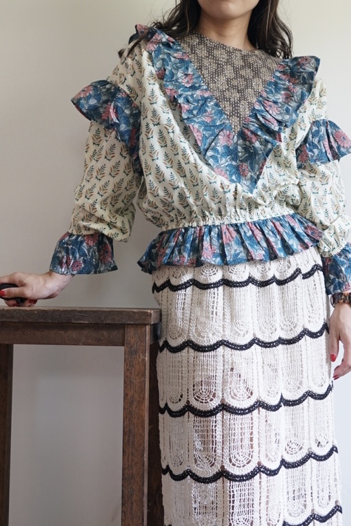 lemon×blue kantha blouse - 画像 (7)