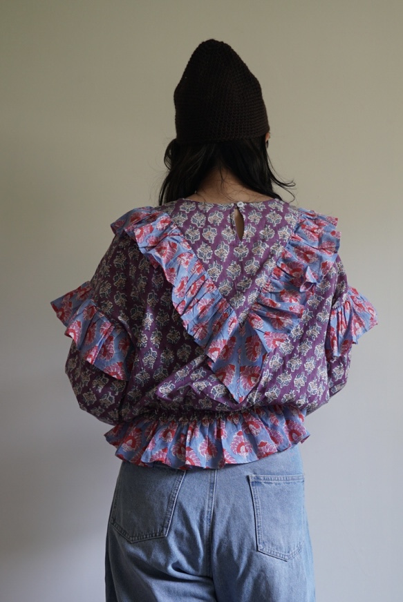 puple×pink kantha blouse - 画像 (9)