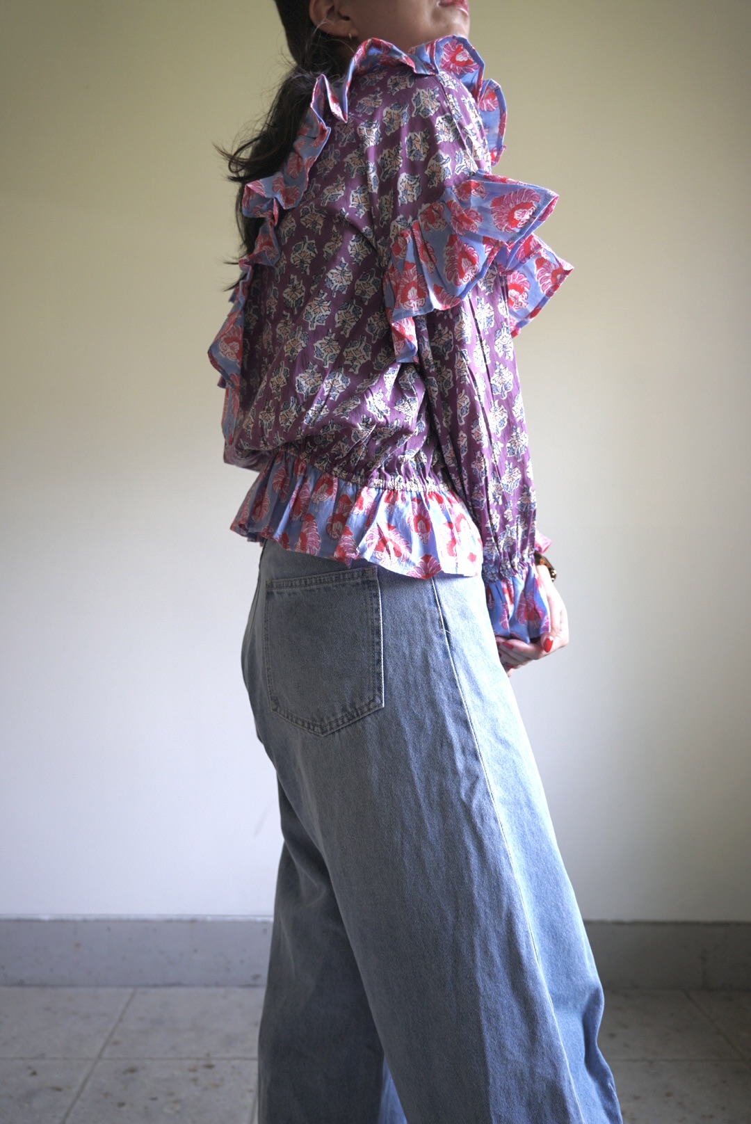 puple×pink kantha blouse - 画像 (11)
