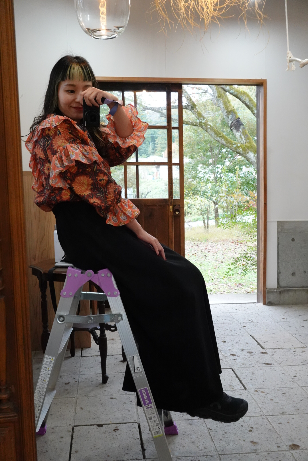 orange×brown kantha blouse - 画像 (17)