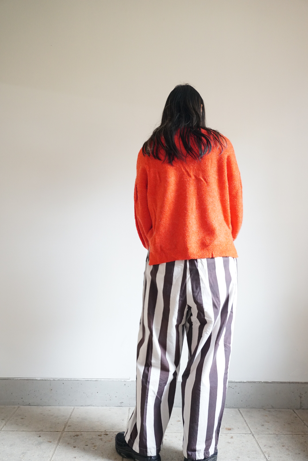 black × white stripe pants - 画像 (6)
