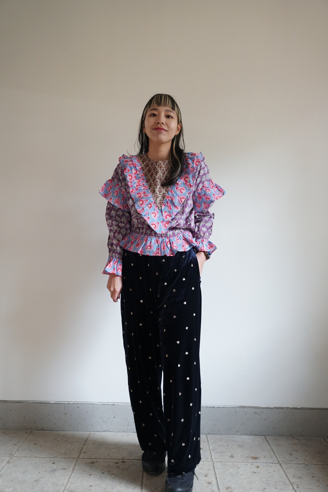 puple×pink kantha blouse - 画像 (4)