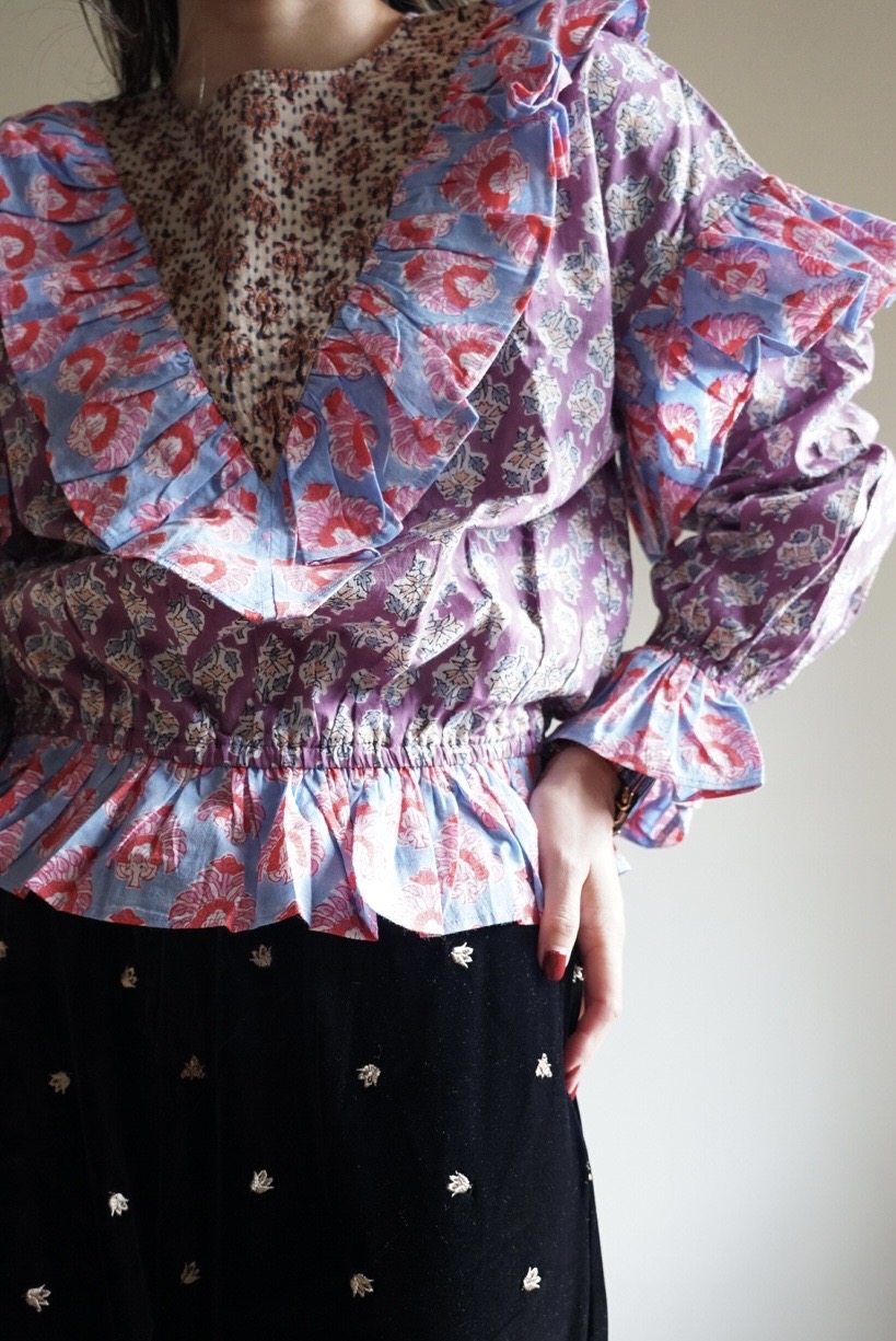 puple×pink kantha blouse - 画像 (10)