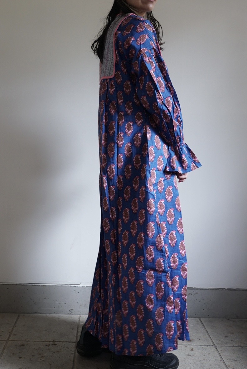 blue pink kantha dress #2512004 - 画像 (4)
