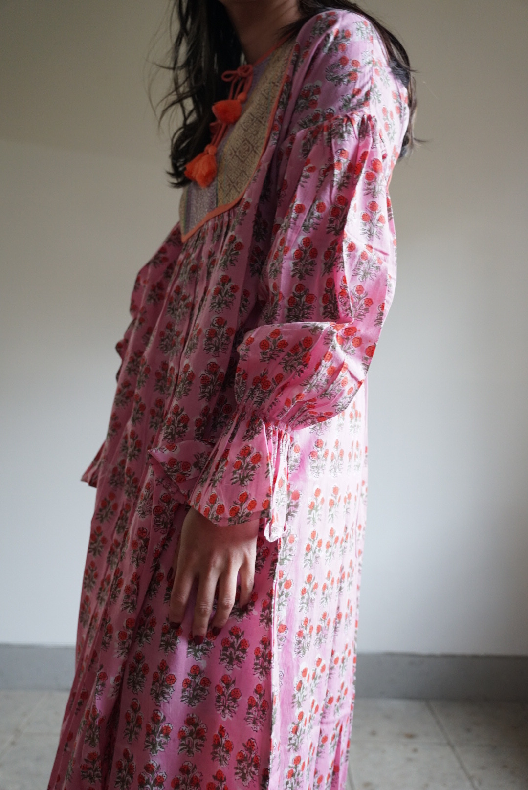 pink kantha dress #2507007 - 画像 (5)