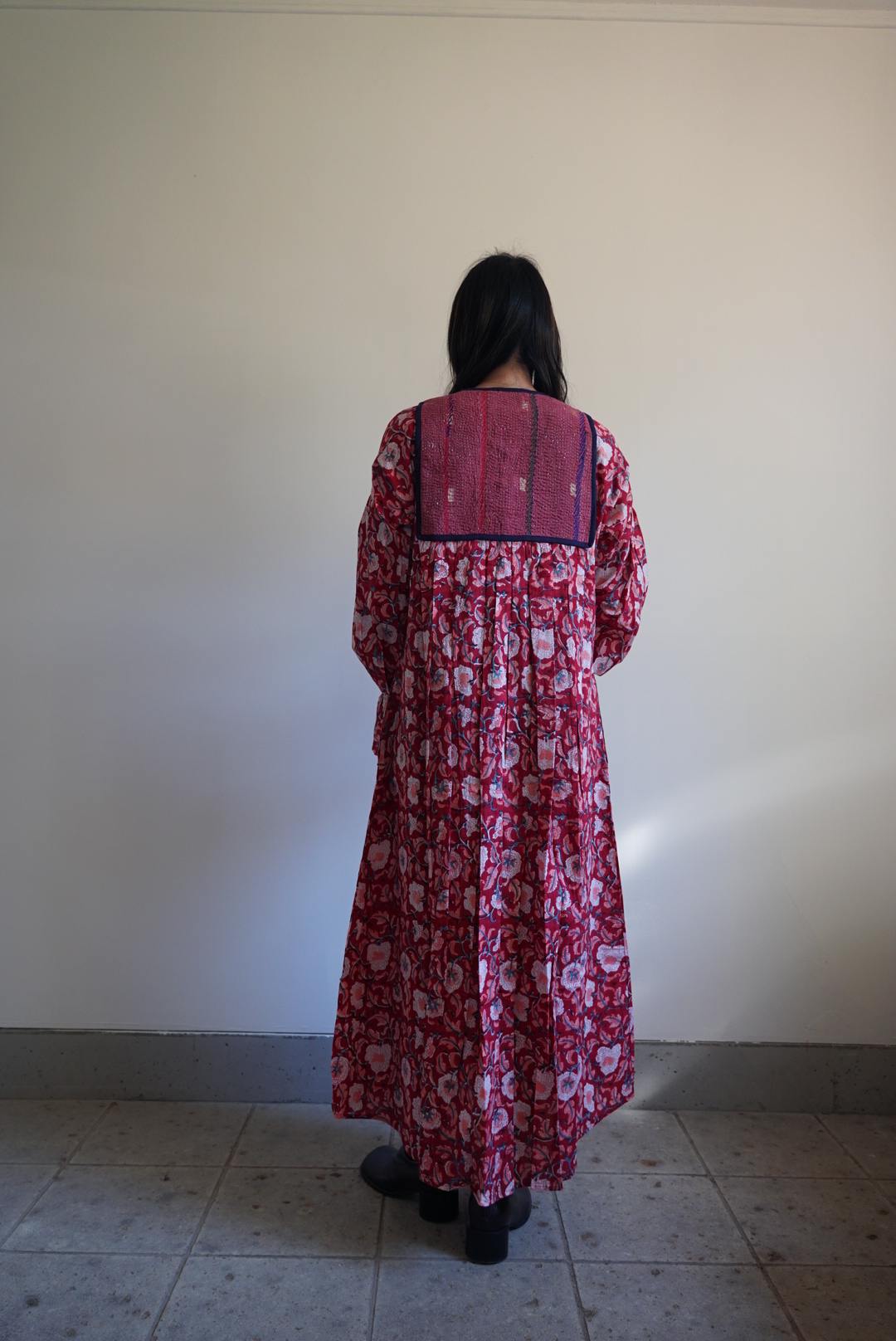 red × red kantha dress #2512003 - 画像 (5)