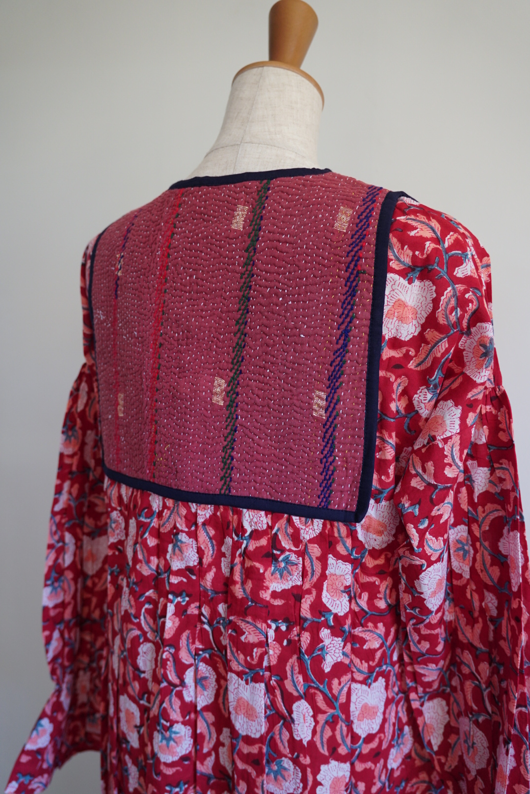 red × red kantha dress #2512003 - 画像 (10)