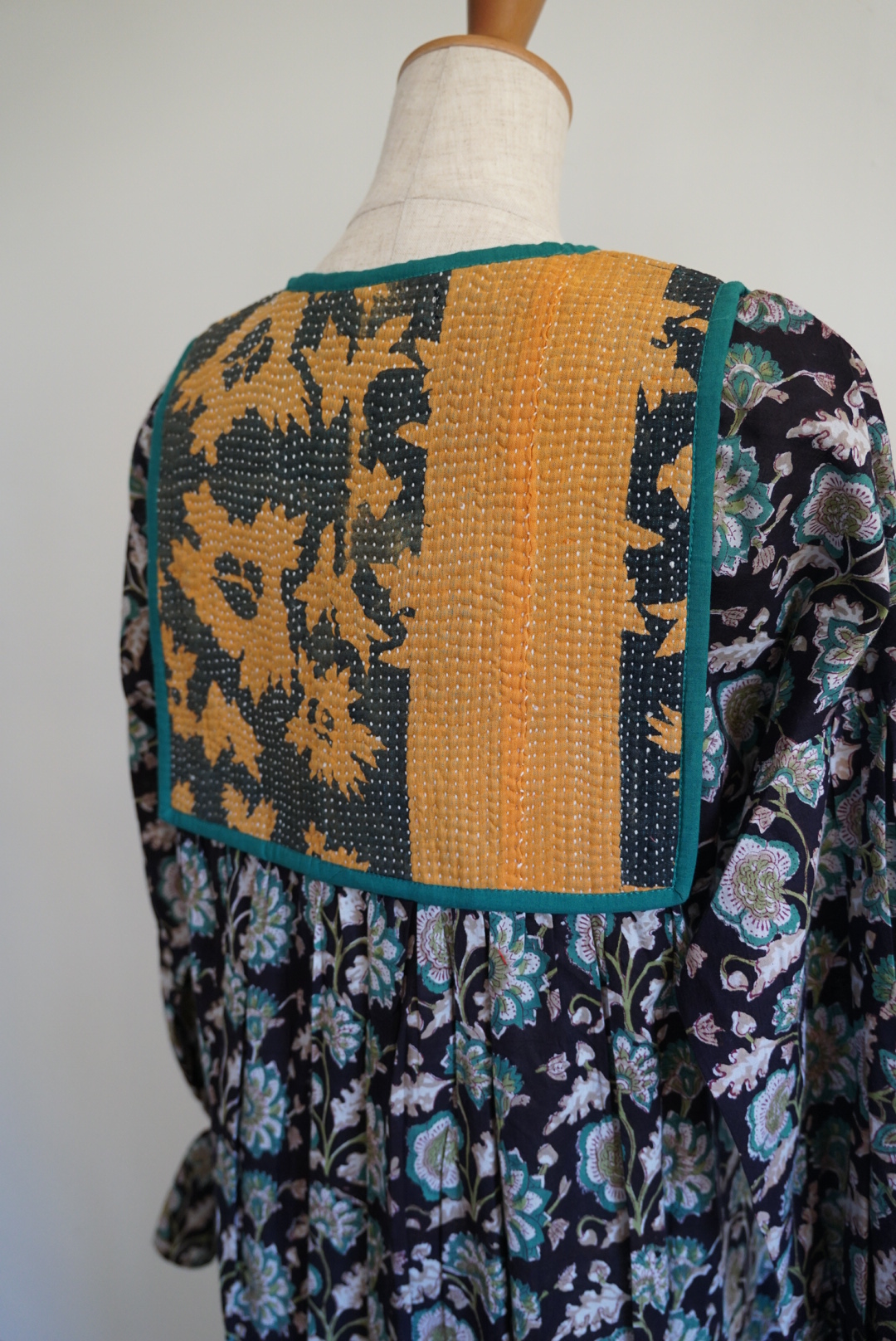 black blue kantha dress #2511002 - 画像 (9)