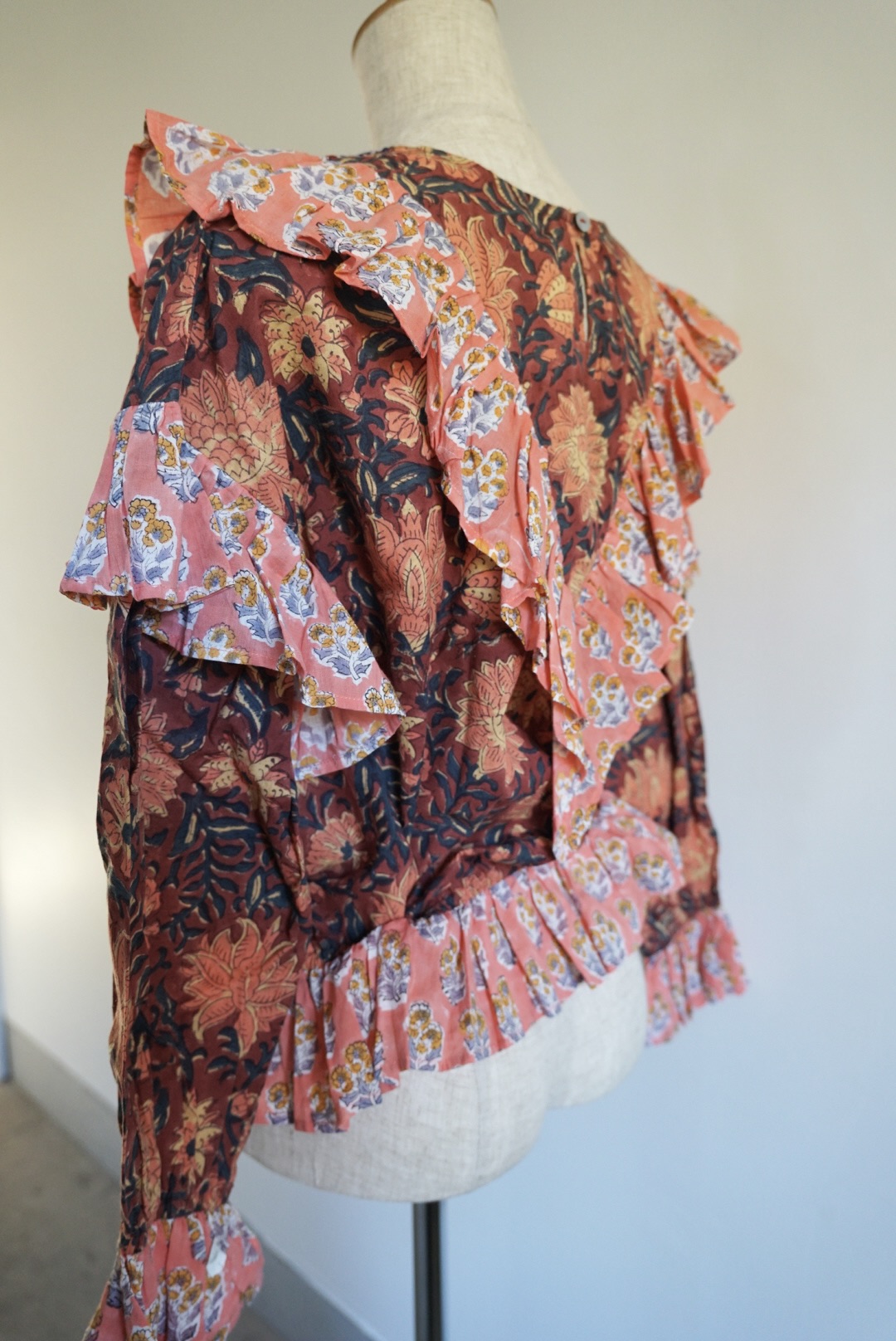 orange×brown kantha blouse - 画像 (20)