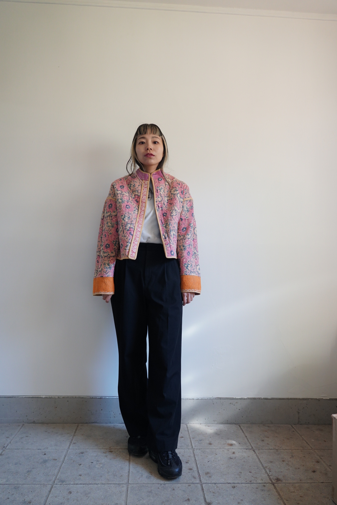 navy×pink kantha jacket - 画像 (12)