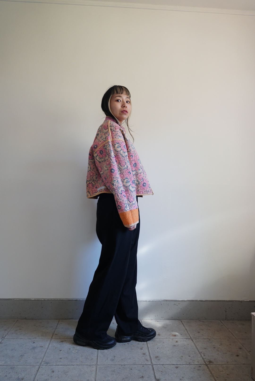navy×pink kantha jacket - 画像 (11)