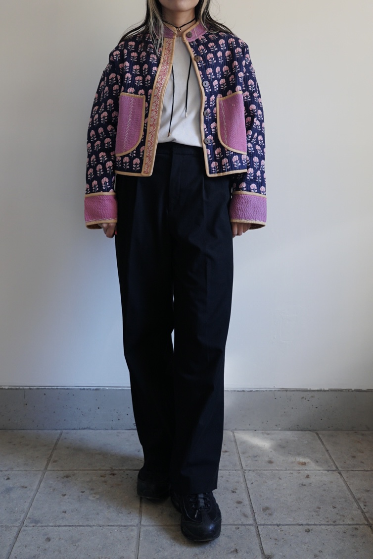 navy×pink kantha jacket - 画像 (3)