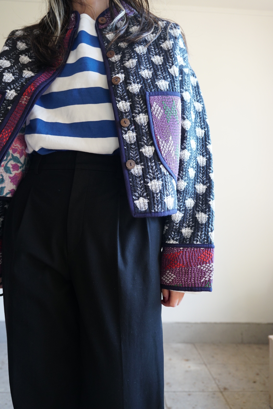 black kantha jacket - 画像 (8)