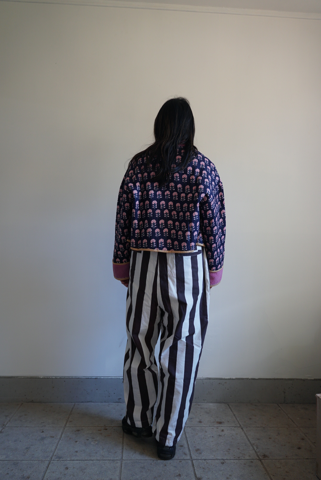 navy×pink kantha jacket - 画像 (14)