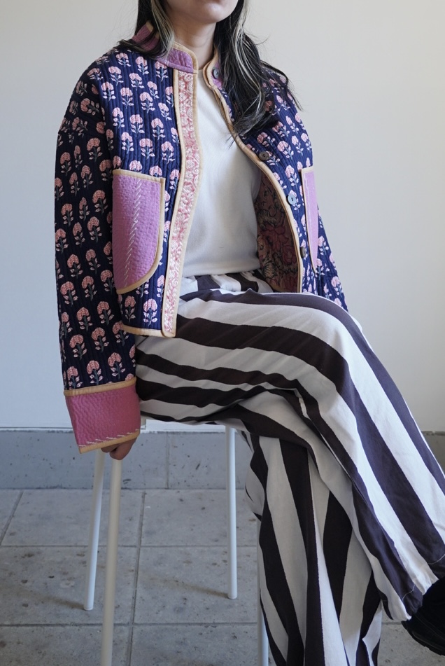 navy×pink kantha jacket - 画像 (15)