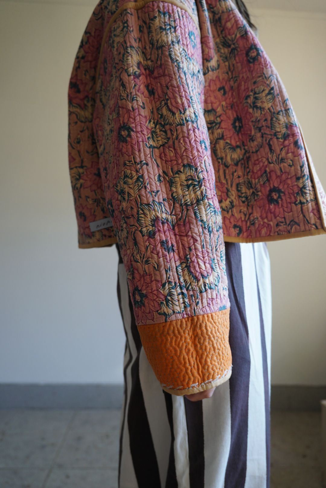 navy×pink kantha jacket - 画像 (16)