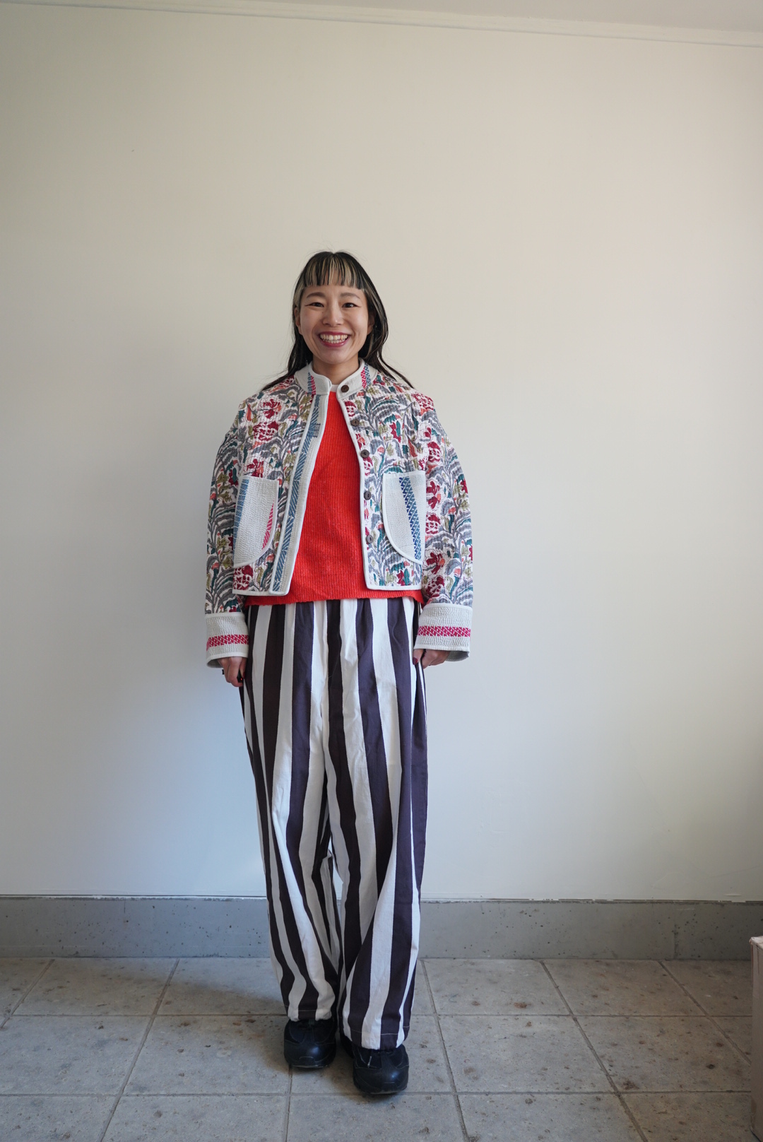 black × white stripe pants - 画像 (21)