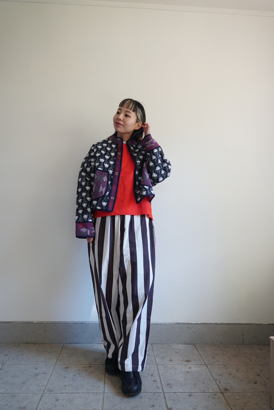 black × white stripe pants - 画像 (20)