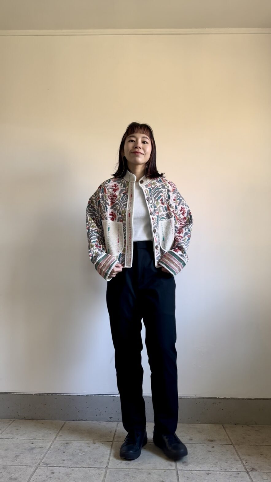 white kantha jacket - 画像 (2)