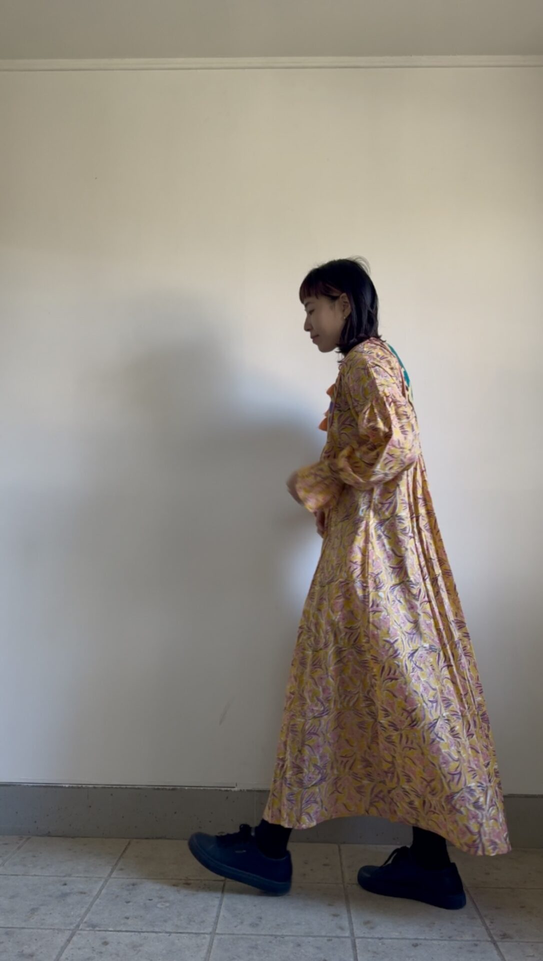 suzani yellow kantha dress #2601004 - 画像 (11)