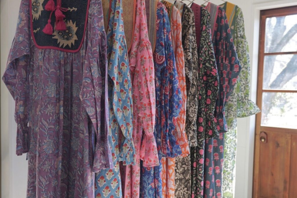 nioki(ニウーキ)のハンドブロックプリントワンピース