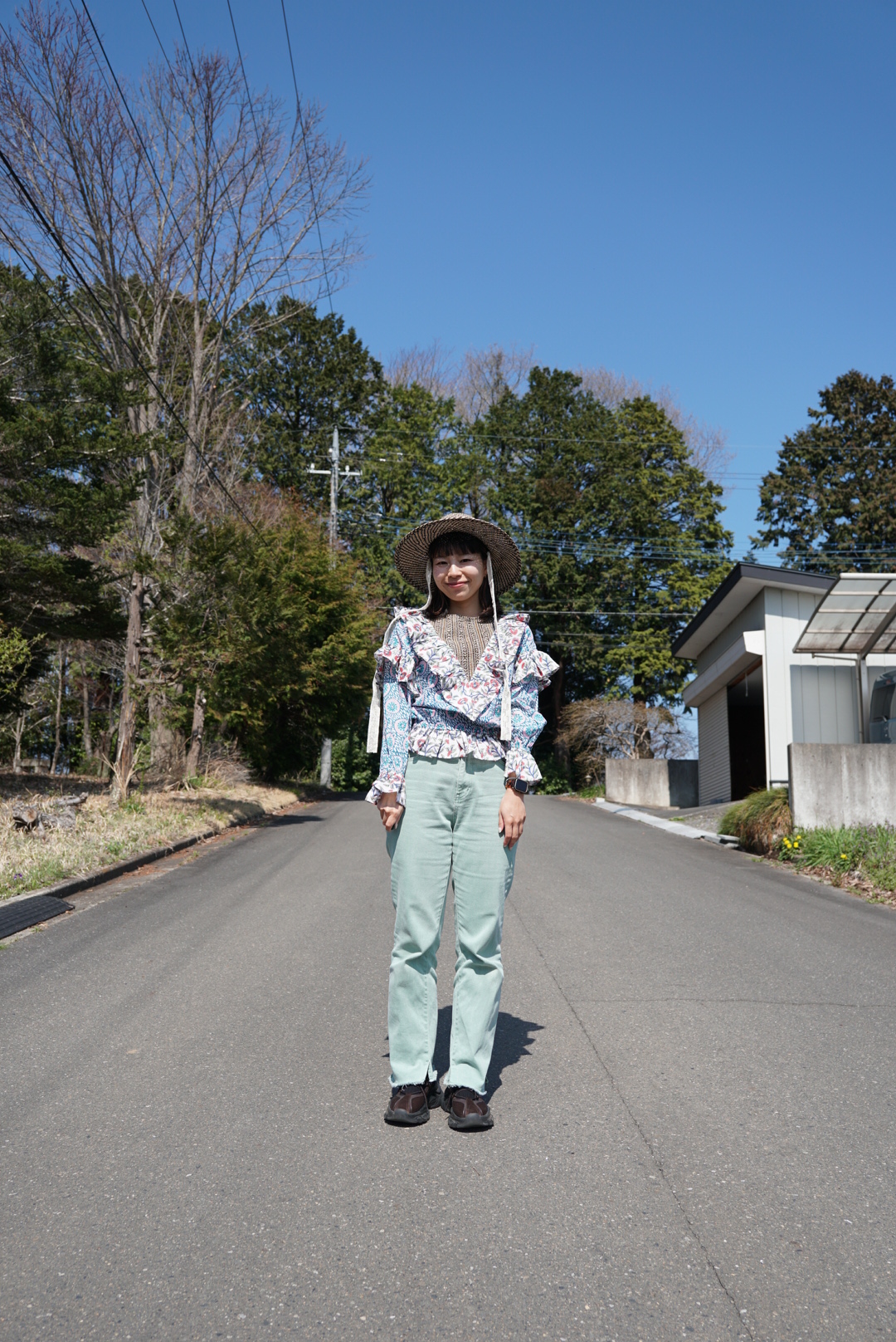 mint×white kantha blouse - 画像 (14)
