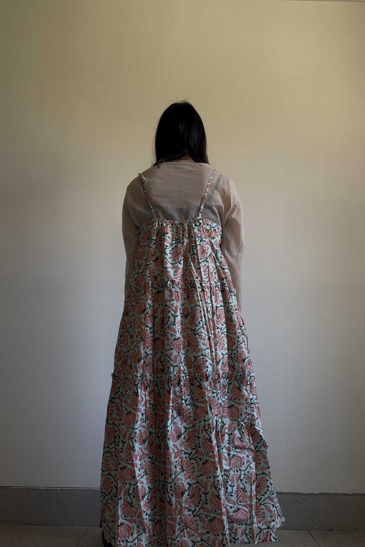 mint camisole tiered dress - 画像 (7)