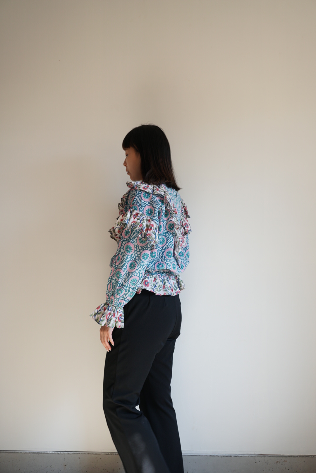 mint×white kantha blouse - 画像 (4)
