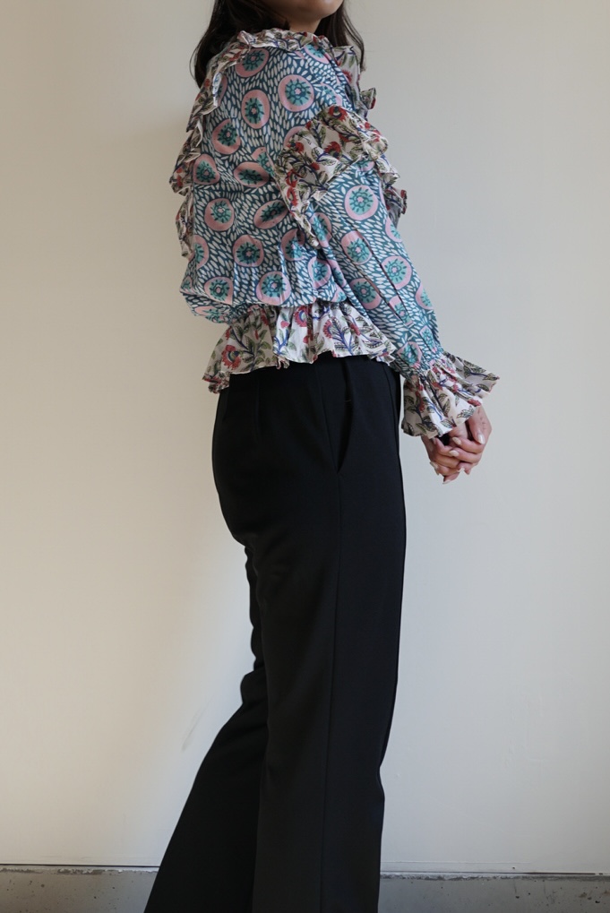 mint×white kantha blouse - 画像 (6)