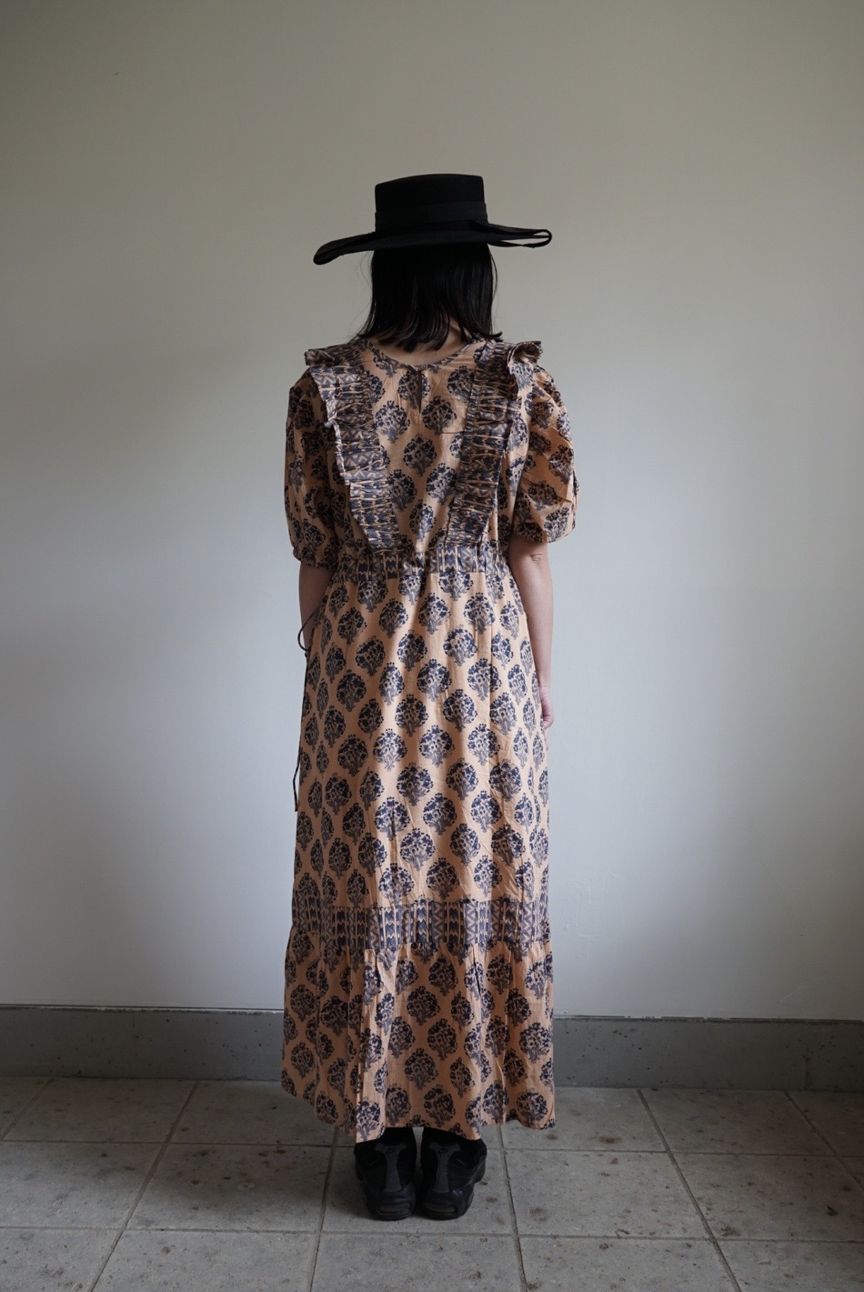 blue beige cinema puff dress - 画像 (6)