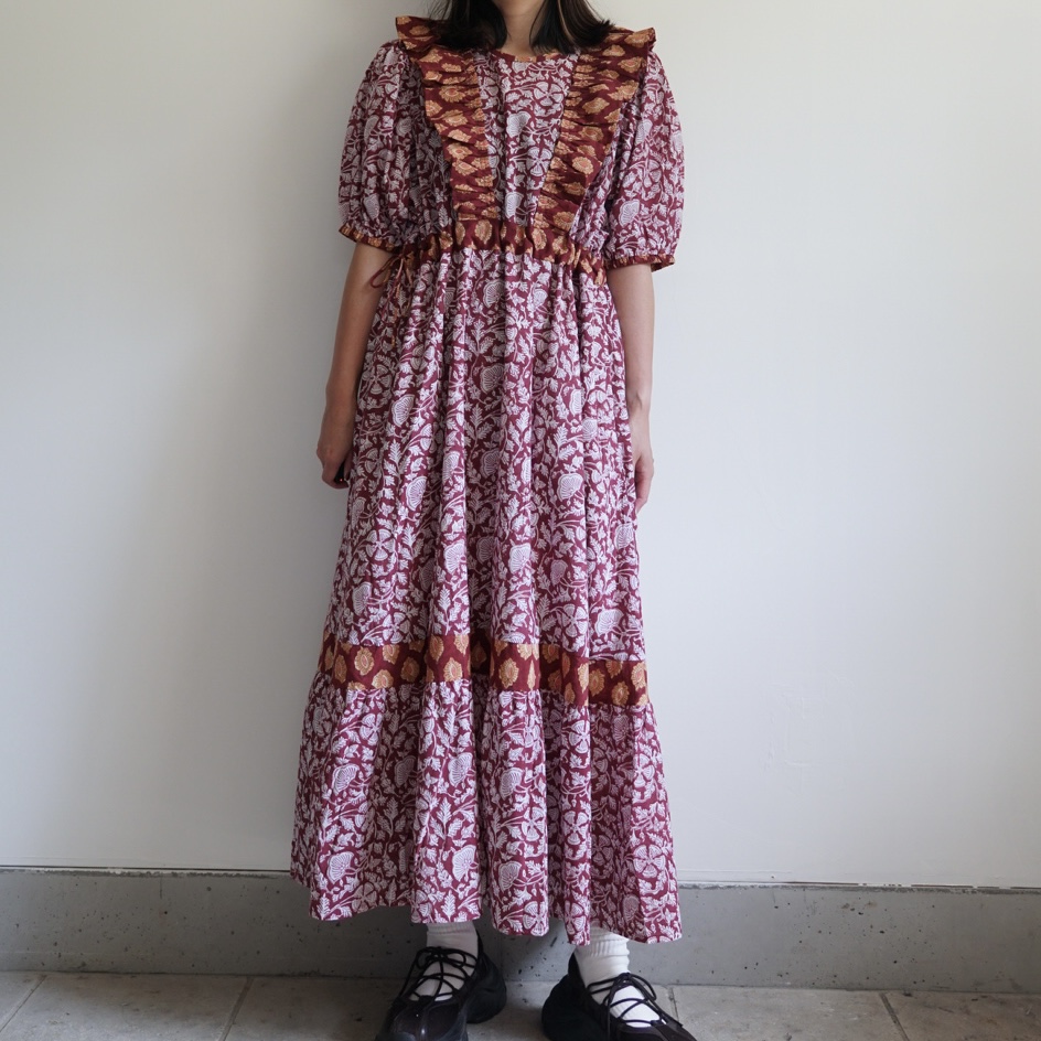 red cinema puff dress