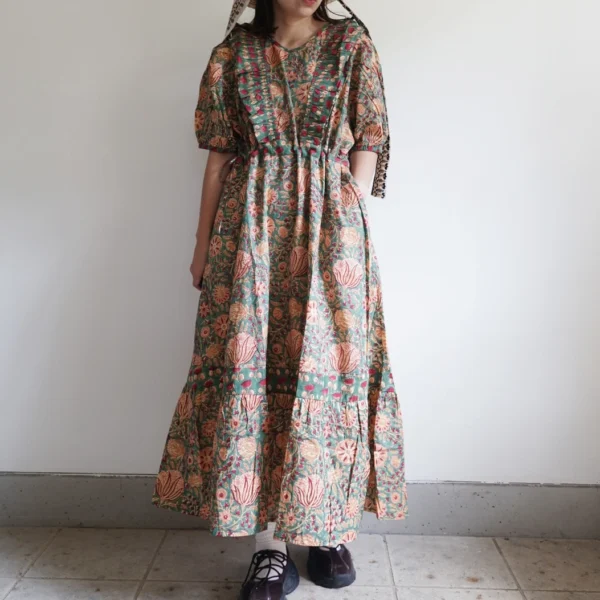 green cinema puff dress | nioki with AMKUPi