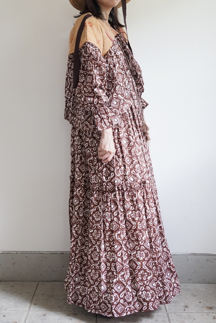 brown wataame kantha blouse - 画像 (4)