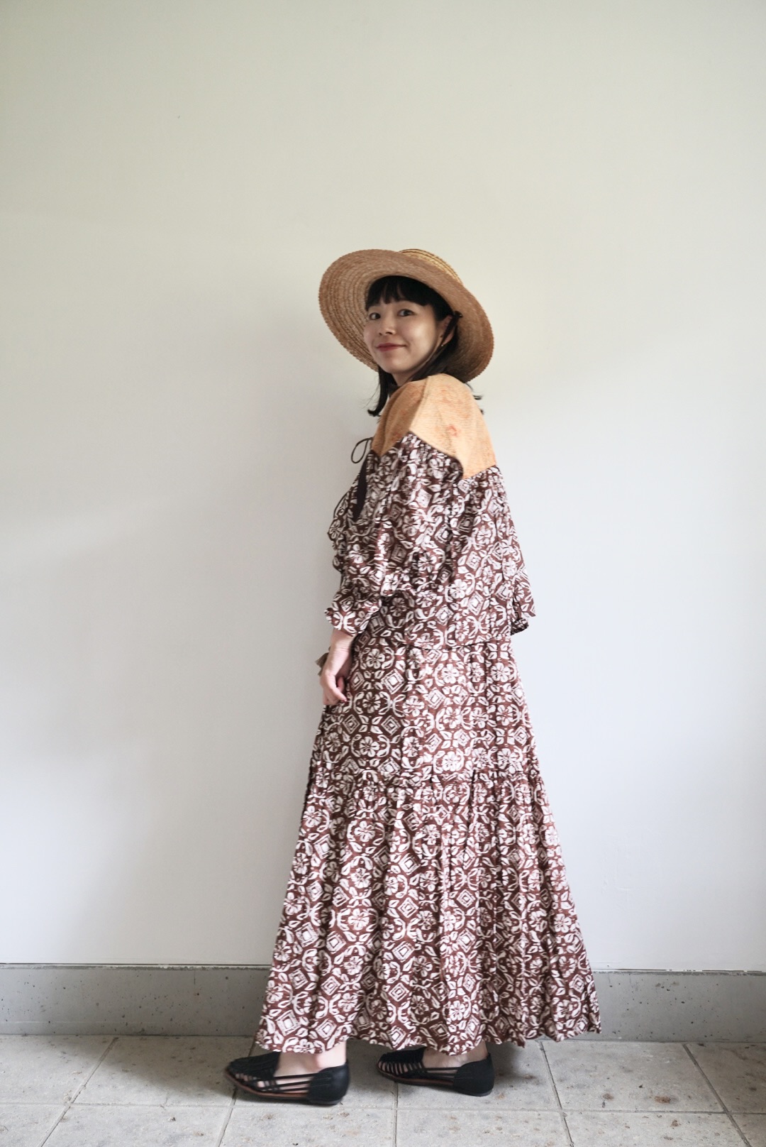 brown wataame kantha blouse - 画像 (5)