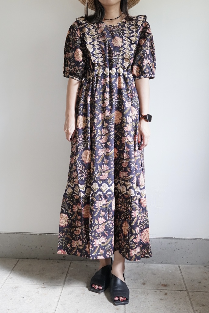 navy cinema puff dress - 画像 (2)